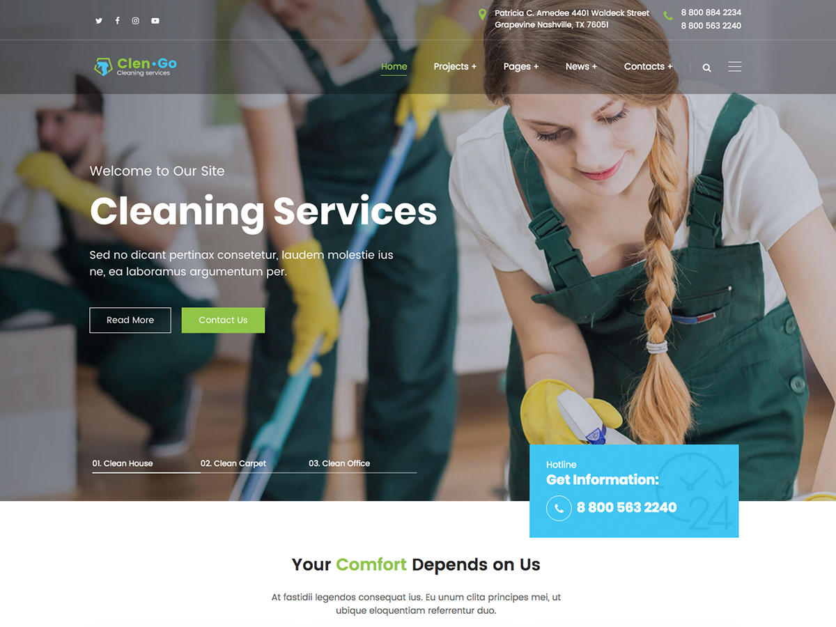 Clengo – Cleaning Services Elementor WordPress Theme