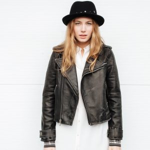 Black Faux Leather Jacket