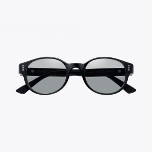 Solid black round frame
