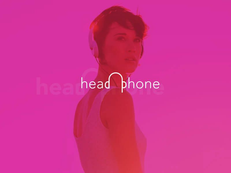 Creative Logo Headphones